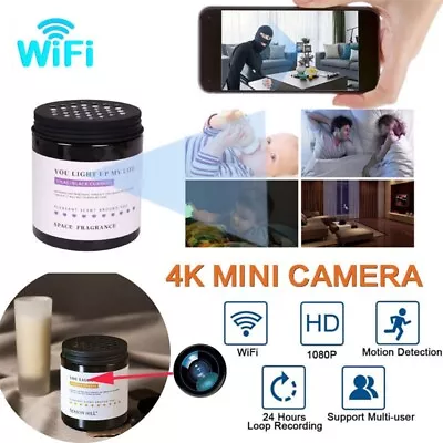 4K 1080P HD Air Freshener Wifi Camera Security Motion Detection Recorder Camera • $48.99