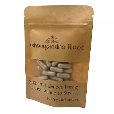 Ashwagandha 100% Organic Capsules 500 Mg Quantity 30 • $9.80