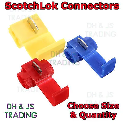 Scotch Lock Wire Connectors Quick Splice Scotchlok Electrical Cable Joints • £2.79