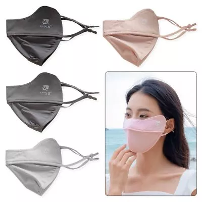 1Pcs Anti-UV Face Mask Ice Silk Summer Sunscreen Mask New Face Shield • $12.44