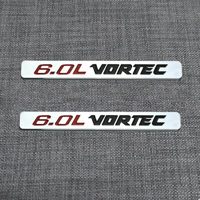 For 6.0L VORTEC Emblem Badge Chrome -2Pc • $13.99