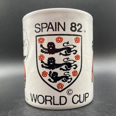 £19.95 • Buy Vintage Spain ‘82 World Cup Ceramic Mug Viva England Kilncraft England Football