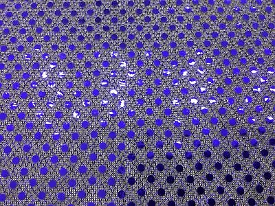 6mm Sequin Hologram Fabric - Shiny Sparkly Fancy Dress Dance -Per Metre - PURPLE • £5