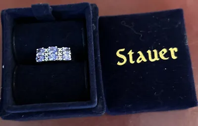 Stauer Tanzanite And Diamond Ring Size 8 • £66.55