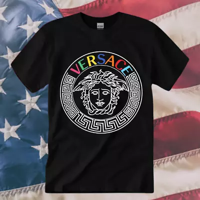 SALE!!Versace Logo Unisex T-shirt Size S-5XL PRINTED FANMADE Multi Color • $23.99