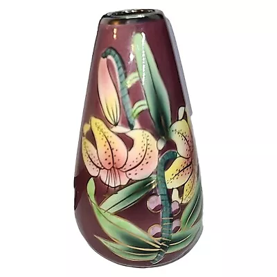 Vintage Japanese Gold Trim Floral Bud Vases Ucagco Ceramics 5  • $7.80