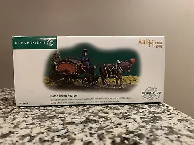 Dept 56 Dickens Village All Hallows’ Eve - Horse Drawn Hearse #56-58574 - EUC • $59