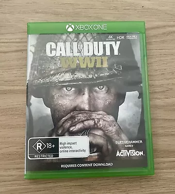 Call Of Duty WWII Microsoft Xbox One PAL Pre Owned VGC • $24.95