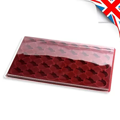 New SCHULZ Red COIN TRAY 40 Circle Compartments ø32mm /// Collection (PO40) • £28.95