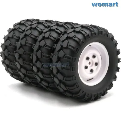 £20.72 • Buy 4pcs RC 1/10 90mm 1.9 Tires W/ Hex 12mm Wheels For Rock Crawler Truck Upgrade