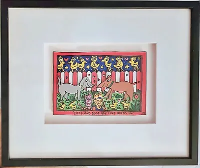 JAMES RIZZI: Original 3D Cats & Dogs  Sold Out Hand Signed Unique AP • $1499