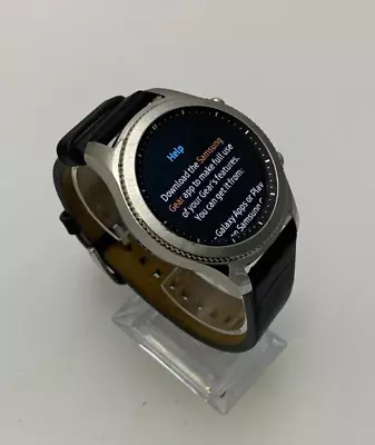 Samsung Galaxy Gear S3 Classic R770 46mm Silver Smartwatch Leather Band • $118.12