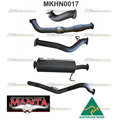 MANTA Full 3  Exhaust With Cat/Muffler For Holden Rodeo RA 3.0L CRD TD SWB • $2199