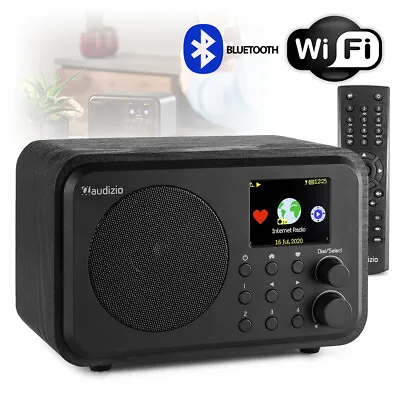 Audizio Venice WIFI Internet Portable Radio Bluetooth Mains Or Battery Wood • £70.99