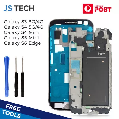 Samsung Galaxy S3 S4 S5 S6 S7 Edge Mid LCD Frame Replacement Middle Bezel Metal • $14