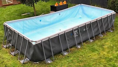 LARGE Intex Swimming Pool | Rectangular | Above Ground | 24ft X 12ft X 52'' • £360