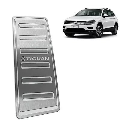 Car Pedal Foot Rest Silver Stainless Steel Volkswagen Tiguan 2018 - 2021 • $74.90