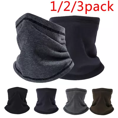 Winter Fleece Ski Neck Warmer Gaiter Tube Scarf Half Face Mask For Cold Weather • $13.98