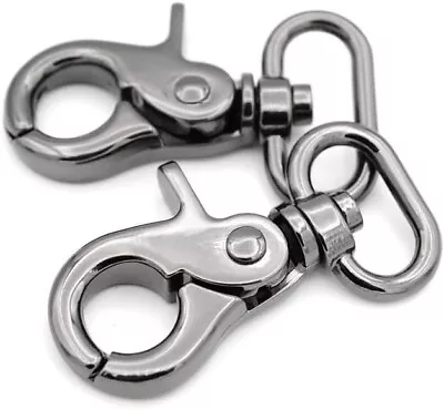 2 CRAFTMEMORE Trigger Snap Hook Metal Swivel Lobster Clasps 2 1/8  X 3/4  • $10