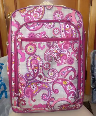 Vera Bradley Paisley Meets Plaid 20  Rolling Suitcase • $125