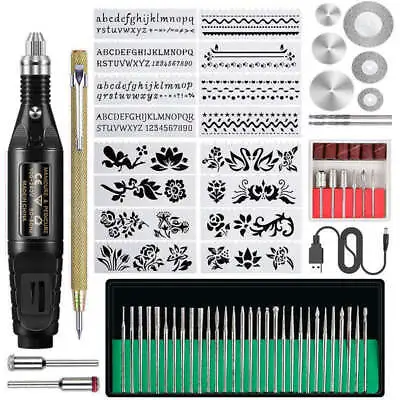 70PCS Engraving Tool Electric Micro Engraver Pen Kit For Metal Glass Plastic FS • $24.43