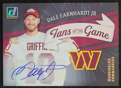 $165 • Buy 2022 DALE EARNHARDT JR. Panini Donruss  Fans Of The Game AUTO Autograph RARE!