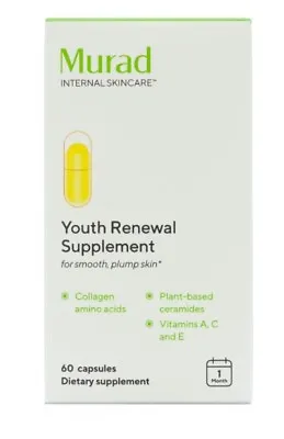 Murad Youth Renewal Supplement 60 CAPSULES - EXP 10/2024 • $28.99