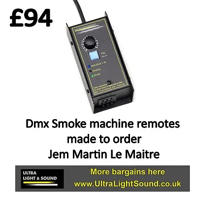 DMX Smoke Machine Remote For Jem Martin Le Maitre Unique Stage Theatre Lighting • £149.99