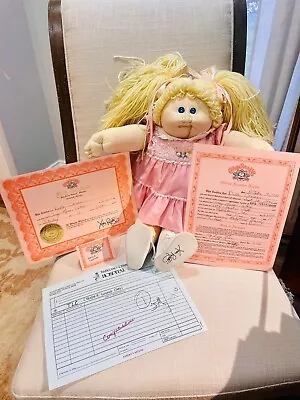 Cabbage Patch Soft Sculpture 1984 From BabyLand General With Birth Certificatre • $125