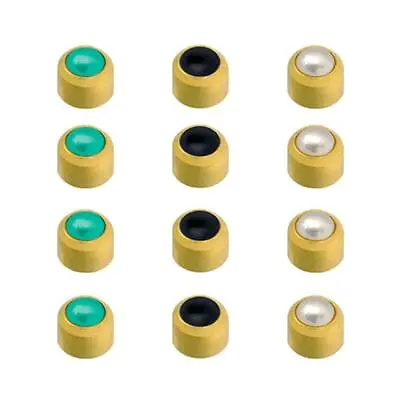 Caflon 24CT Gold Plated - Cabachons Assorted Studs (12 Pack) • £12.99