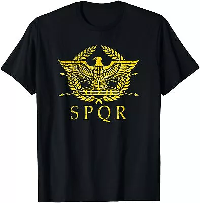 NEW LIMITED Ancient Rome SPQR Latin Sentences Ancient Roman Symbols T-Shirt • $23.74