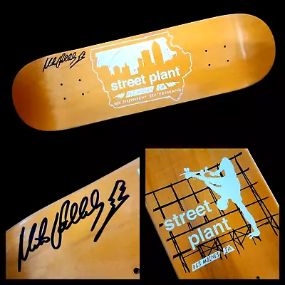 Mike Vallely Signed Street Plant Des Moines Iowa Autograph Skateboard Deck  • $127.49