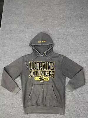 UC Irvine CA Size M Anteater Logo College Univ Hoodie Sweatshirt Embroidere Gray • $24.88