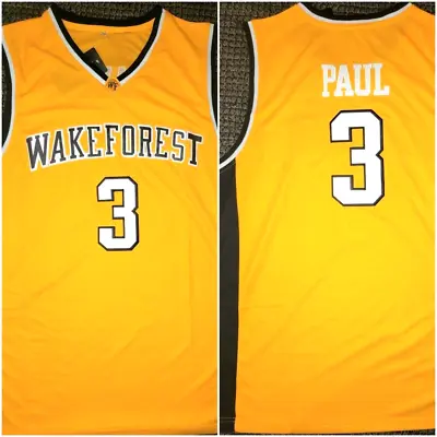 $44.95 • Buy Retro Chris Paul Wake Forest College Mens Size XL Replica Basketball Jersey