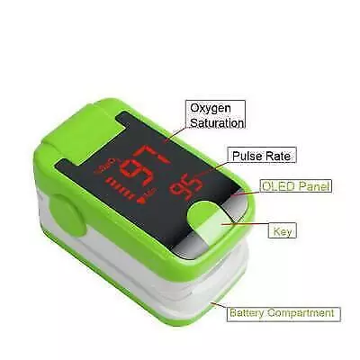 LED Finger Pulse Oximeter Spo2 Heart Rate Monitor Blood Oxygen Meter CE FDA • $6.91