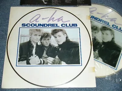 A-HA Japan 1987 P-13505 PICTURE DISC LP SCOUNDREL CLUB • $25.99