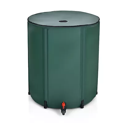 60 Gallon Portable Rain Barrel Water Collector Collapsible Tank Spigot Filter • $49.99