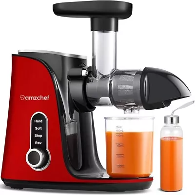 AMZCHEF Cold Press Juicer With 2 Speed Control -High Juice Yield Juicer Rrp £165 • £59.99