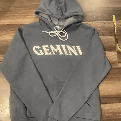 Macklemore Gemini Concert Blue Gray Hoodie Double Sided Print Sweatshirt Small S • $24