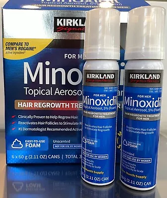 Kirkland Minoxidil 5% Foam Men Hair Regrowth Treatment 2 Month Exp 2025 • $25.30