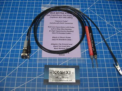 Custom VTVM Probe Set - Low Capacitance Probe For RCA Voltohmyst WV76A • $41.49