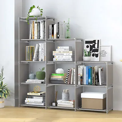 £15.69 • Buy 9 Cube Bookcase Shelf Display Furniture Storage Shelving Unit Living Room Office