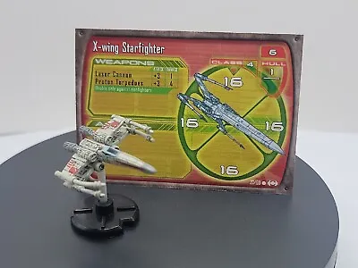 $4.49 • Buy Star Wars Miniatures STARSHIP BATTLES X-wing Starfighter 27/60 With Card