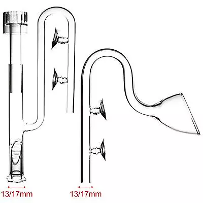 Glass Aquarium  Lily Pipe Outflow & Inflow Adjustable Skimmer Planted Connector • £18.54