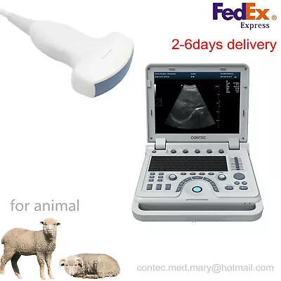 CONTEC CMS1700A-VET Color Doppler Portable Ultrasound Scanner Laptop CONVEX NEW • $3749