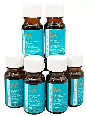 Moroccanoil Hair Oil Treatment LIGHT 0.34 Fl Oz / 10 Ml -  Pack Of 6  • $18.95