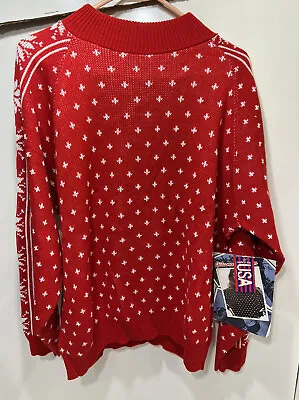 Vintage Gitano Sweater Medium Snowflake Christmas Winter Sweater 90s 44/24W NOS • $24.99