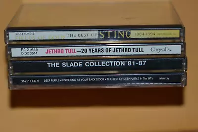 Lot Of (4) Rock CDs Slade 81-87 20 Y. Of Jethro Tull Best Sting Deep Purple • $8.95