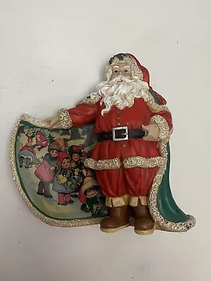 Vintage 8in. Santa Claus With Kids Figurine Kurt Adler  Santa's World  1980’s. • $24.80