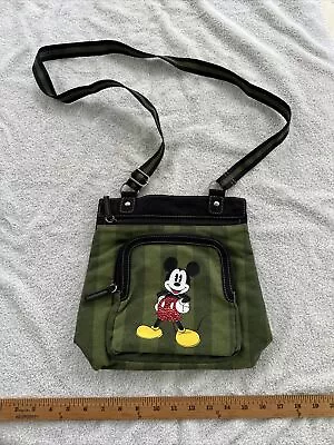 Mickey Mouse Purse Official Disney Merch. Two Tone Green With Red Sequins • $7